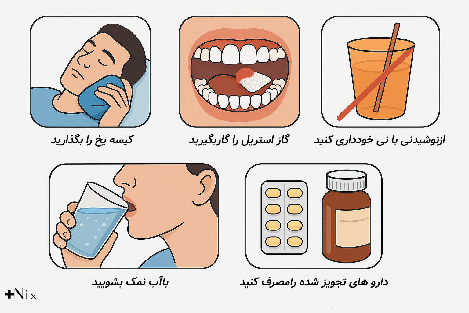 مراقبت‌های پس از کشیدن دندان